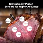 Bluetooth Meat Thermometer with Unlimited Range and 6 Sensors
