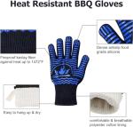 Extreme Heat Resistant BBQ Gloves for Grilling
