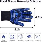 Extreme Heat Resistant BBQ Gloves for Grilling