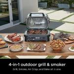 4-in-1 Outdoor Grill & Smoker with Thermometer