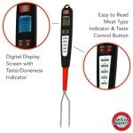 Digital Meat Thermometer Fork for Quick BBQ Temp