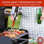 Digital Meat Thermometer Fork for Quick BBQ Temp
