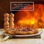 OVENTE 13” Ceramic Pizza Stone with Rack