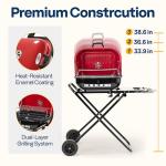 VIVOHOME 18” Portable Charcoal Grill for Outdoor BBQ