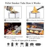 Loveerct 12in Stainless Steel Pellet Smoker Tube