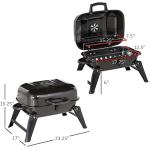Outsunny 14" Portable Charcoal Tabletop Grill