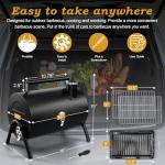 Joyfair 2-in-1 Portable Charcoal Tabletop Grill