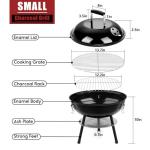 HaSteeL 14” Portable Charcoal Grill for BBQ
