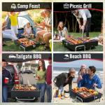 SUNLIFER Portable Charcoal Grill for Outdoor Adventures