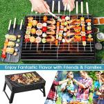 Portable Folding Charcoal Grill for Outdoor Fun