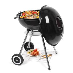 Outvita 18" Charcoal Grill with Wheels and Storage