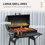 30" Portable Barrel Charcoal BBQ Grill with Wheels