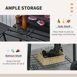 30" Portable Barrel Charcoal BBQ Grill with Wheels