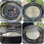 Multi-Level Cooking Grates with Heat Deflectors