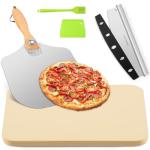 5-Piece Pizza Stone Set for Grill & Oven