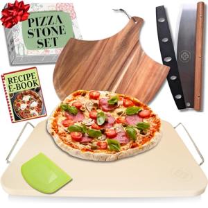 15-Inch Cordierite Pizza Stone for Grill