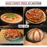 Unicook 15-Inch Round Pizza Stone for Grilling