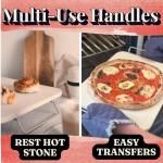 15-Inch Cordierite Pizza Stone for Grill