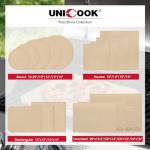 Unicook 15-Inch Round Pizza Stone for Grilling