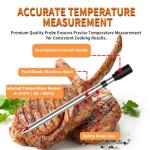 PRAVETTE Bluetooth Meat Thermometer with Dual Probes