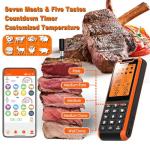 PRAVETTE Bluetooth Meat Thermometer with Dual Probes