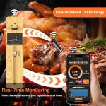 Bluetooth Meat Thermometer with Ceramic Probe and 600ft Range