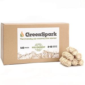 GreenSpark Natural Fire Starters - 140 Pcs