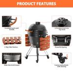 ROOMTEC 23.5-Inch Portable Kamado Ceramic Grill