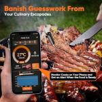 Bluetooth Meat Thermometer with Ceramic Probe and 600ft Range