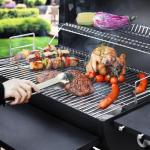 30-Inch Charcoal Grill with Front Table and Large Cooking Area