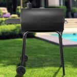 30-Inch Charcoal Grill with Front Table and Large Cooking Area