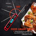 Venigo Instant-Read Waterproof Meat Thermometer - Red