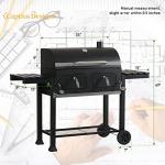 Captiva Designs Large Charcoal Grill with Side Tables