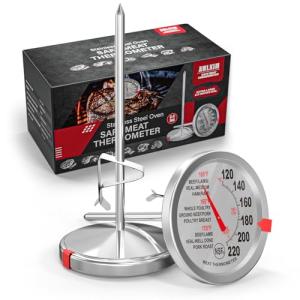 AWLKIM 2 Pack Stainless Steel Meat Thermometers