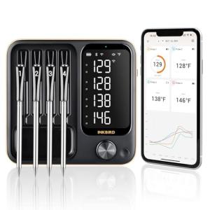 WiFi Wireless Meat Thermometer with 4 Probes