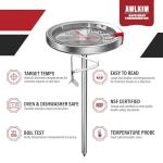 AWLKIM 2 Pack Stainless Steel Meat Thermometers