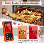 Wireless Digital Meat Thermometer with 4 Probes
