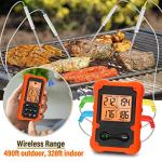 Wireless Digital Meat Thermometer with 4 Probes