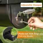 Heavy-Duty Charcoal Outdoor Smoker Grill Combo