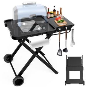 Portable Grill Stand with Wheels for Ninja Pizza Oven