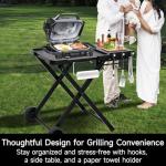 Portable Grill Stand with Wheels for Ninja Pizza Oven