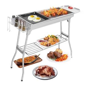 Outvita Portable Stainless Steel Charcoal Grill