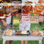 Outvita Portable Stainless Steel Charcoal Grill
