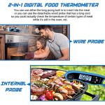 Comluck Instant Read Dual Probe Meat Thermometer