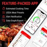 ThermoPro TempSpike Wireless Meat Thermometer for Grilling