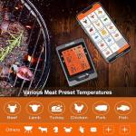 500FT Bluetooth Meat Thermometer with Multiple Probes