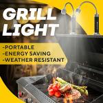 2-Pack Flexible LED Grill Lights with Magnetic Base
