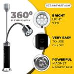 2-Pack Flexible LED Grill Lights with Magnetic Base