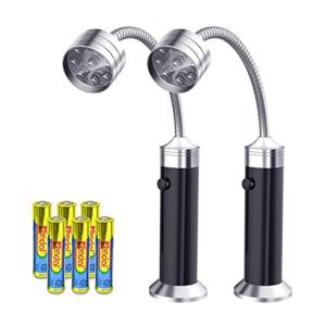 Magnetic LED Grill Lights with Flexible Neck - 2 Pack