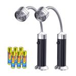 Magnetic LED Grill Lights with Flexible Neck - 2 Pack